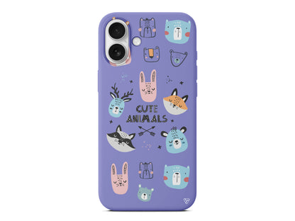 Sevimli Portreler Lansman Model İçi Kadife Silikon Telefon Kılıfı