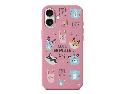 Sevimli Portreler Lansman Model İçi Kadife Silikon Telefon Kılıfı – Plus Serisine Özel