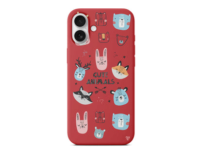 Sevimli Portreler Lansman Model İçi Kadife Silikon Telefon Kılıfı – Plus Serisine Özel