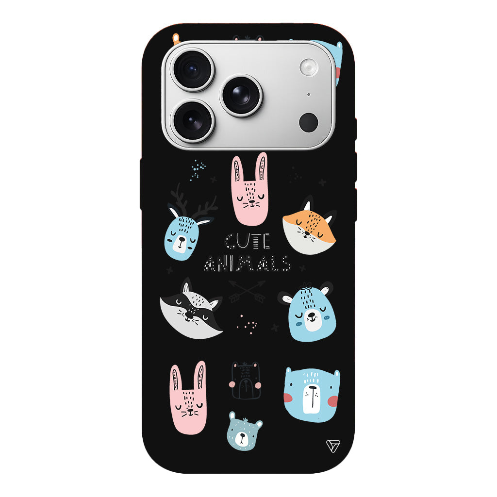 Sevimli Portreler Lansman Model İçi Kadife Silikon Telefon Kılıfı