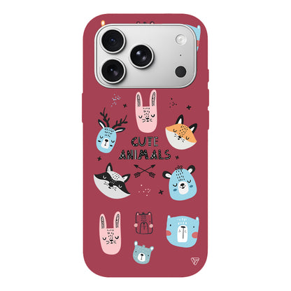 Sevimli Portreler Lansman Model İçi Kadife Silikon Telefon Kılıfı