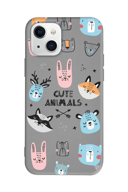 Sevimli Portreler Lansman Model İçi Kadife Silikon Telefon Kılıfı