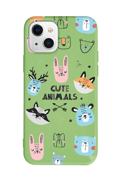 Sevimli Portreler Lansman Model İçi Kadife Silikon Telefon Kılıfı