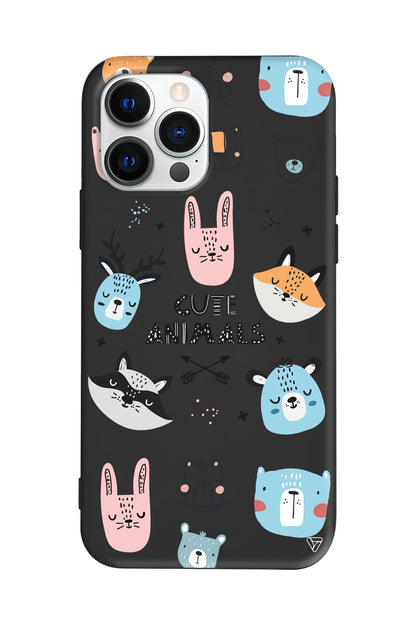 Sevimli Portreler Lansman Model İçi Kadife Silikon Telefon Kılıfı