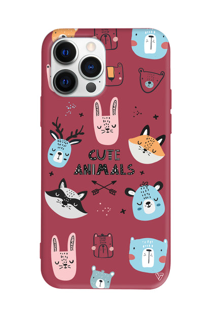 Sevimli Portreler Lansman Model İçi Kadife Silikon Telefon Kılıfı