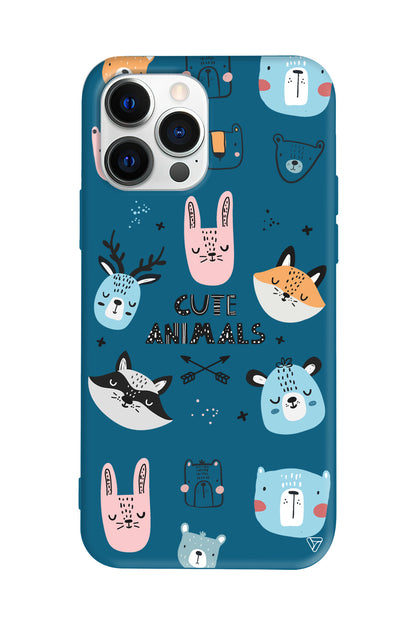 Sevimli Portreler Lansman Model İçi Kadife Silikon Telefon Kılıfı