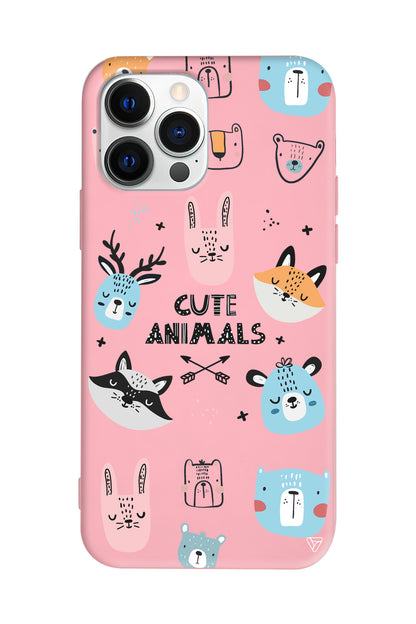 Sevimli Portreler Lansman Model İçi Kadife Silikon Telefon Kılıfı