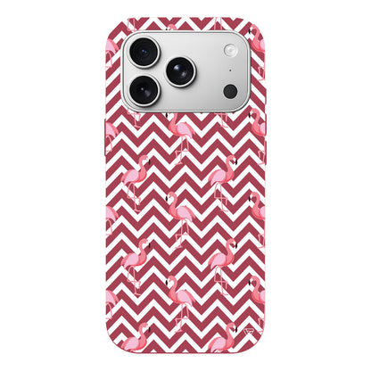 Desen ve Flamingo Lansman Model İçi Kadife Silikon Telefon Kılıfı