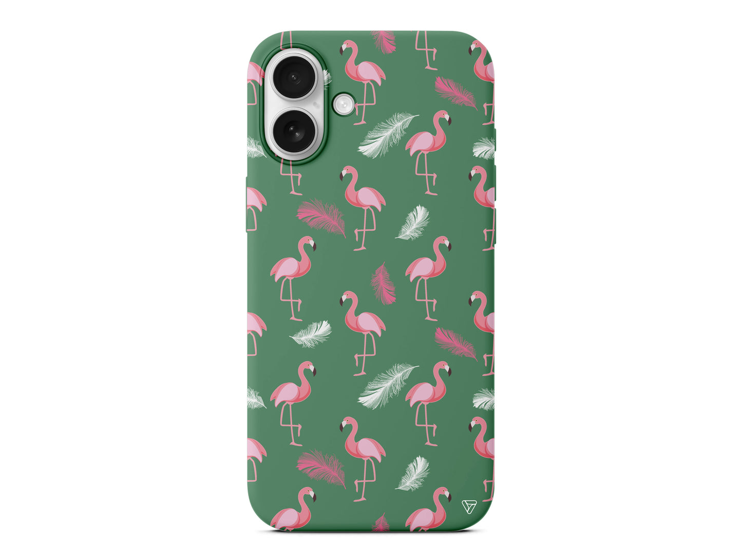 Tüy ve Flamingo Lansman Model İçi Kadife Silikon Telefon Kılıfı