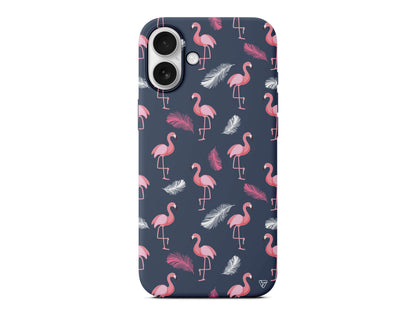 Tüy ve Flamingo Lansman Model İçi Kadife Silikon Telefon Kılıfı – Plus Serisine Özel