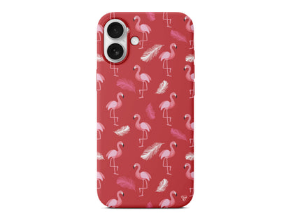 Tüy ve Flamingo Lansman Model İçi Kadife Silikon Telefon Kılıfı – Plus Serisine Özel