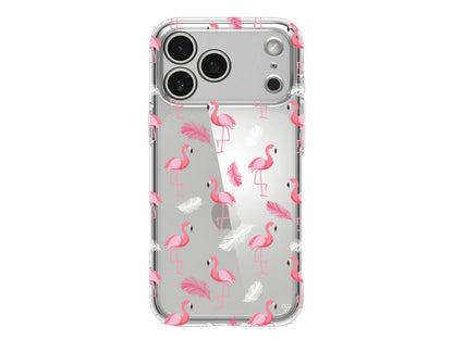 Tüy ve Flamingo Lansman Model İçi Kadife Silikon Telefon Kılıfı