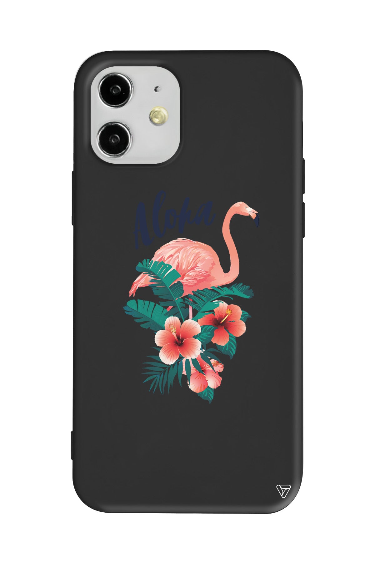 Aloha Flamingo Lansman Model İçi Kadife Silikon Telefon Kılıfı