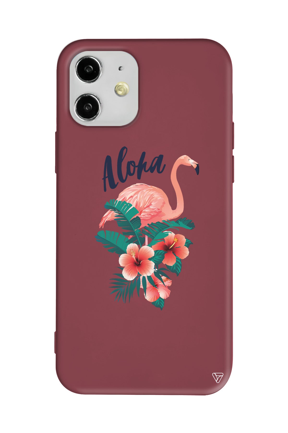 Aloha Flamingo Lansman Model İçi Kadife Silikon Telefon Kılıfı