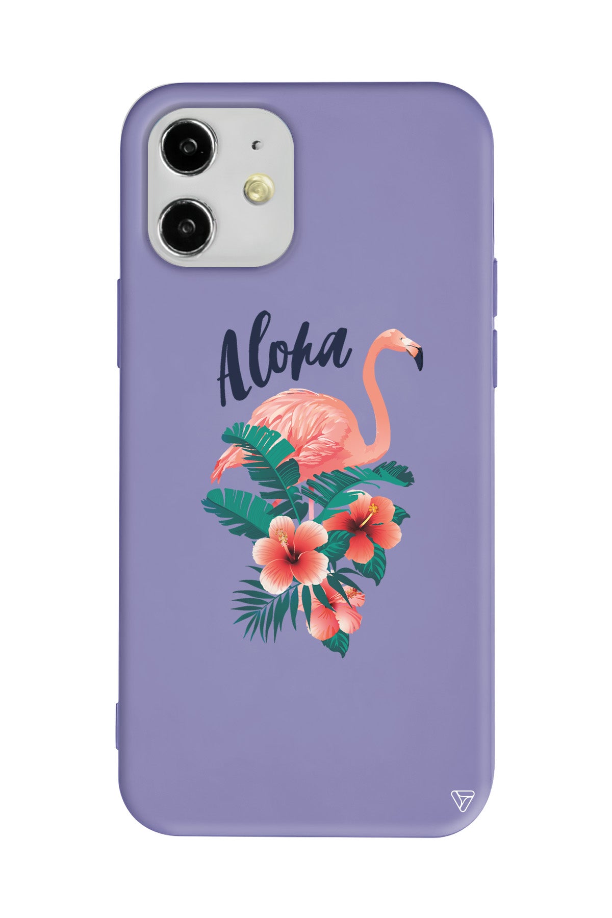 Aloha Flamingo Lansman Model İçi Kadife Silikon Telefon Kılıfı