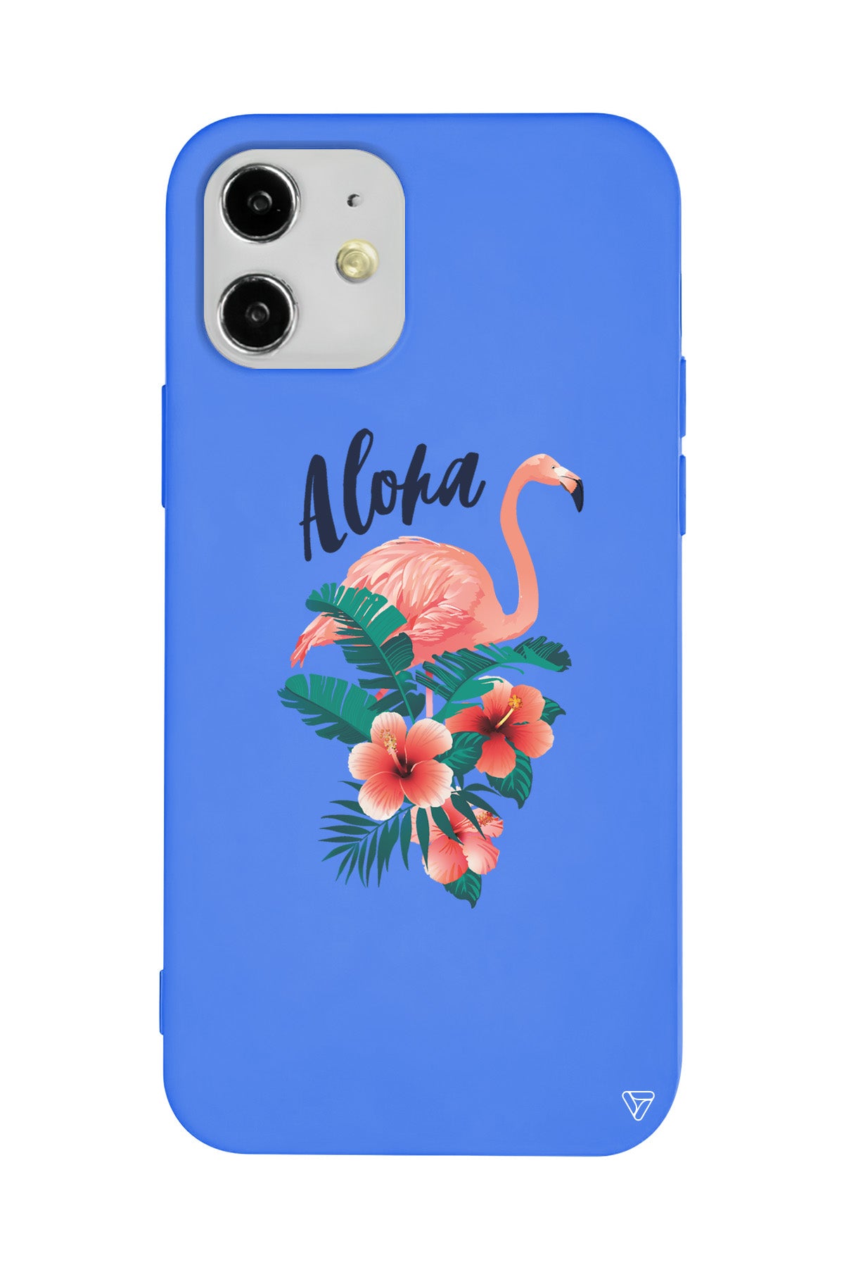 Aloha Flamingo Lansman Model İçi Kadife Silikon Telefon Kılıfı