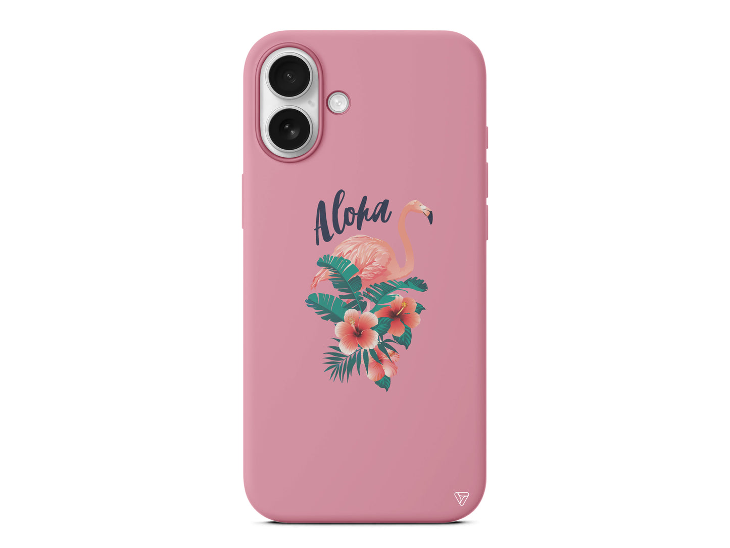 Aloha Flamingo Lansman Model İçi Kadife Silikon Telefon Kılıfı – Plus Serisine Özel