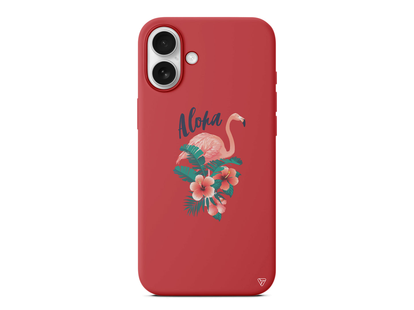Aloha Flamingo Lansman Model İçi Kadife Silikon Telefon Kılıfı – Plus Serisine Özel