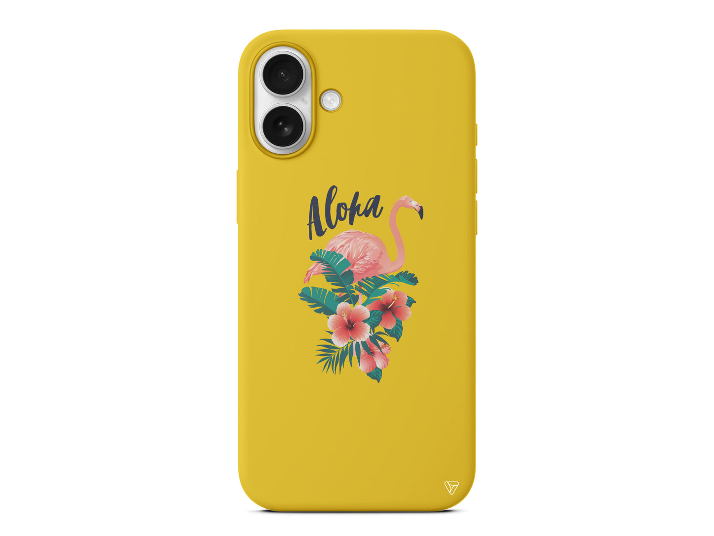 Aloha Flamingo Lansman Model İçi Kadife Silikon Telefon Kılıfı – Plus Serisine Özel