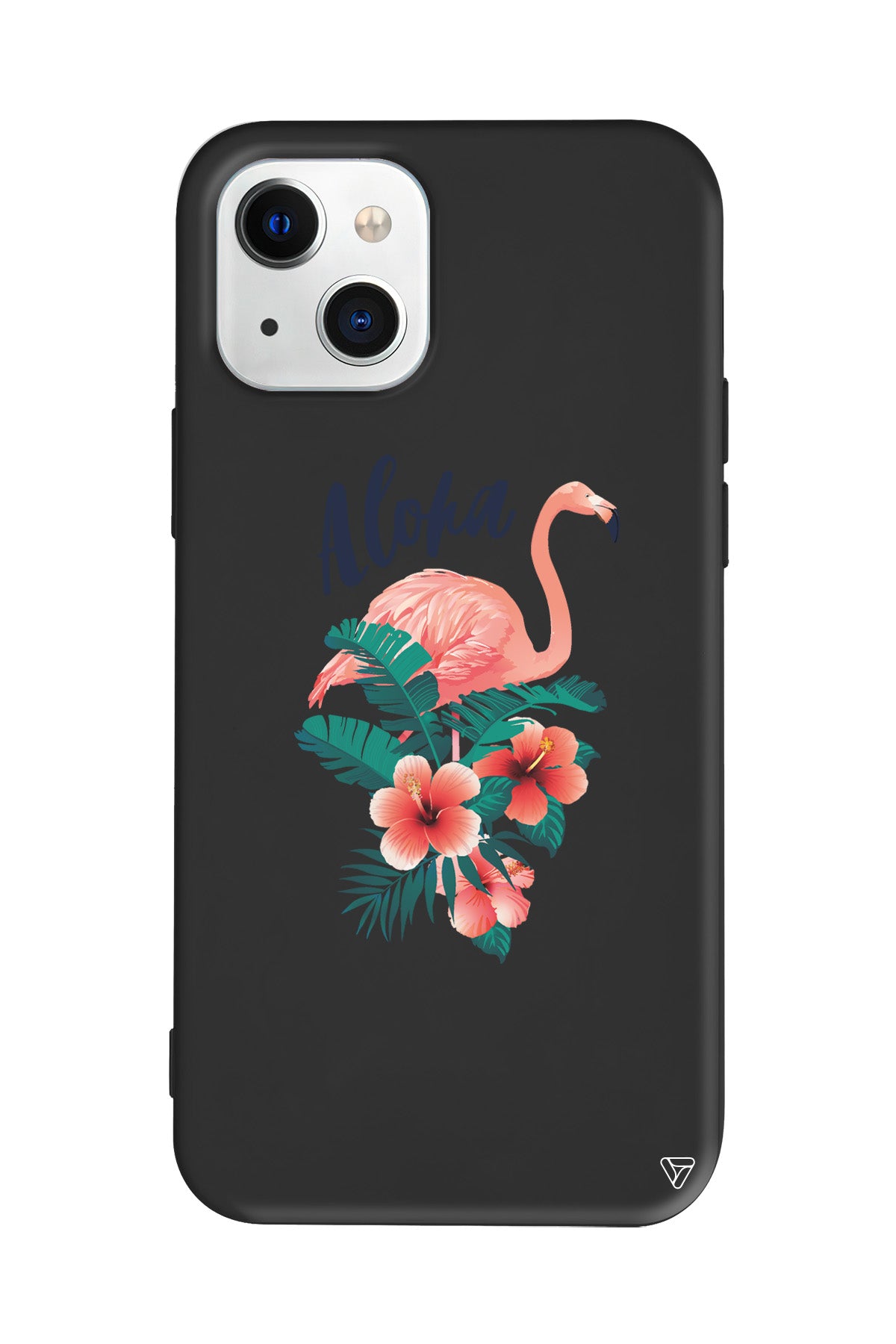 Aloha Flamingo Lansman Model İçi Kadife Silikon Telefon Kılıfı