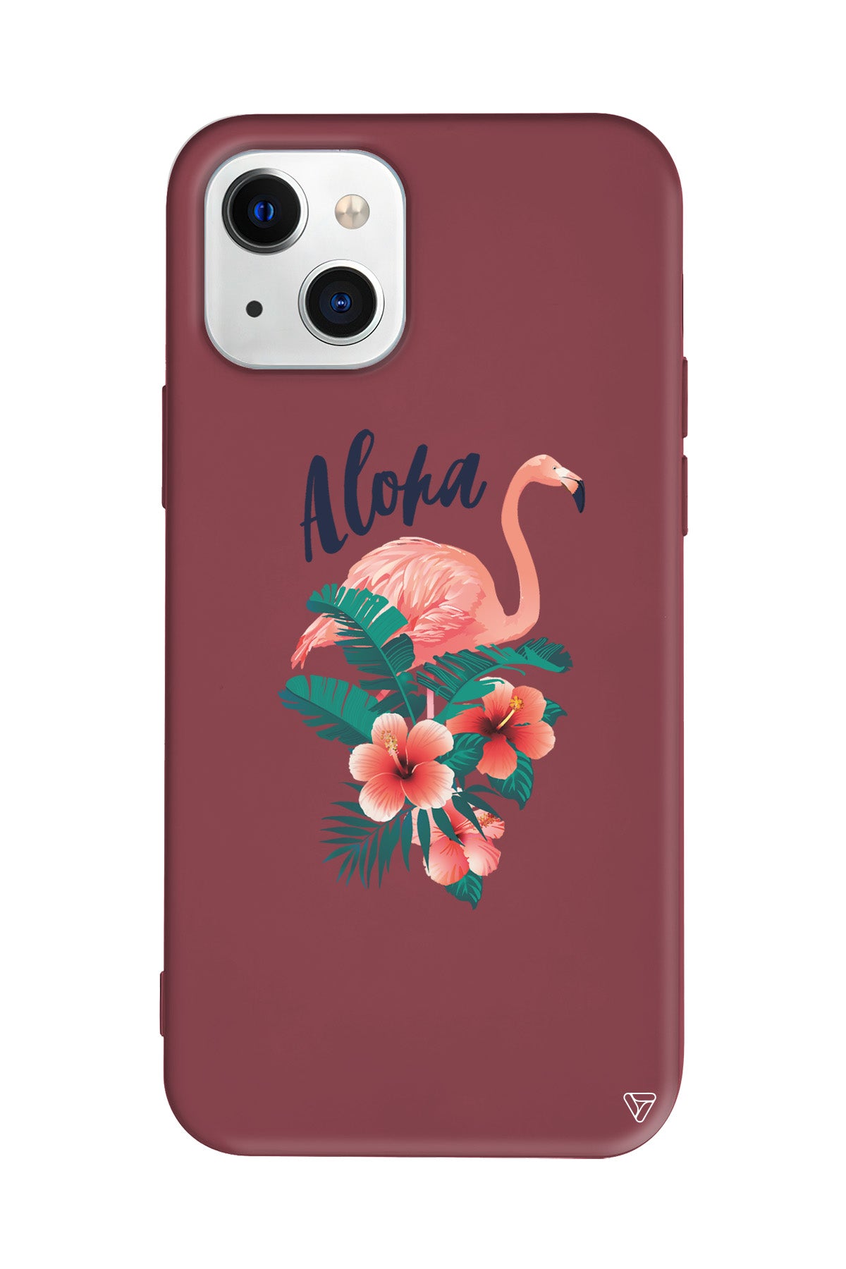 Aloha Flamingo Lansman Model İçi Kadife Silikon Telefon Kılıfı