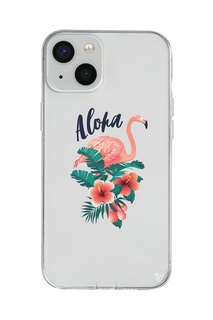 Aloha Flamingo Lansman Model İçi Kadife Silikon Telefon Kılıfı – Plus Serisine Özel