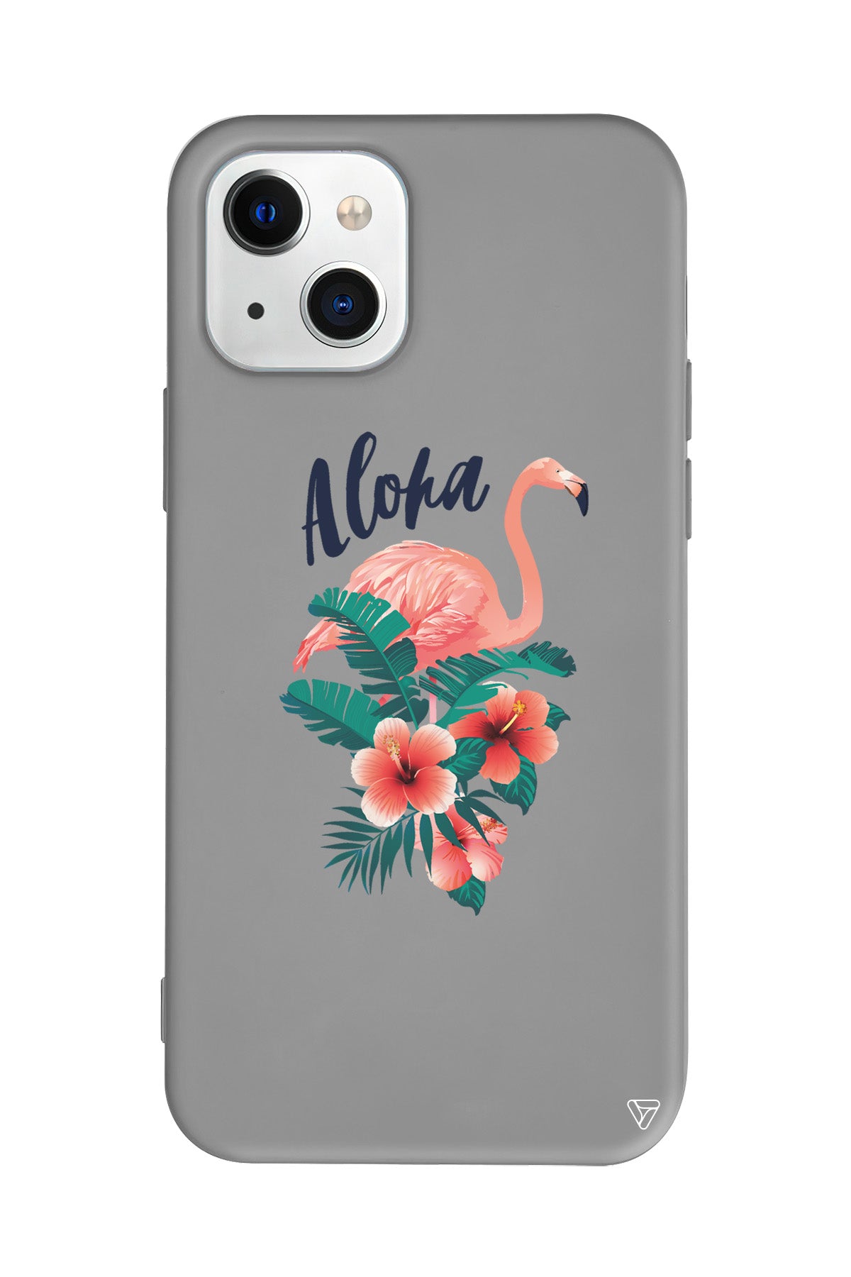Aloha Flamingo Lansman Model İçi Kadife Silikon Telefon Kılıfı