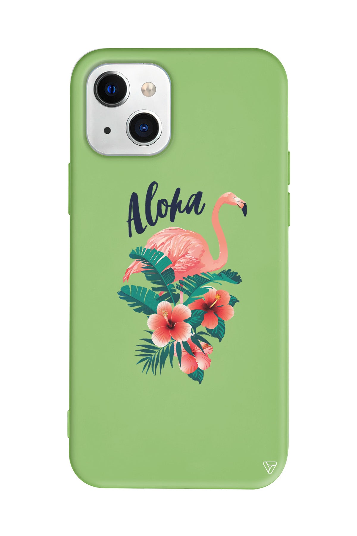 Aloha Flamingo Lansman Model İçi Kadife Silikon Telefon Kılıfı – Plus Serisine Özel