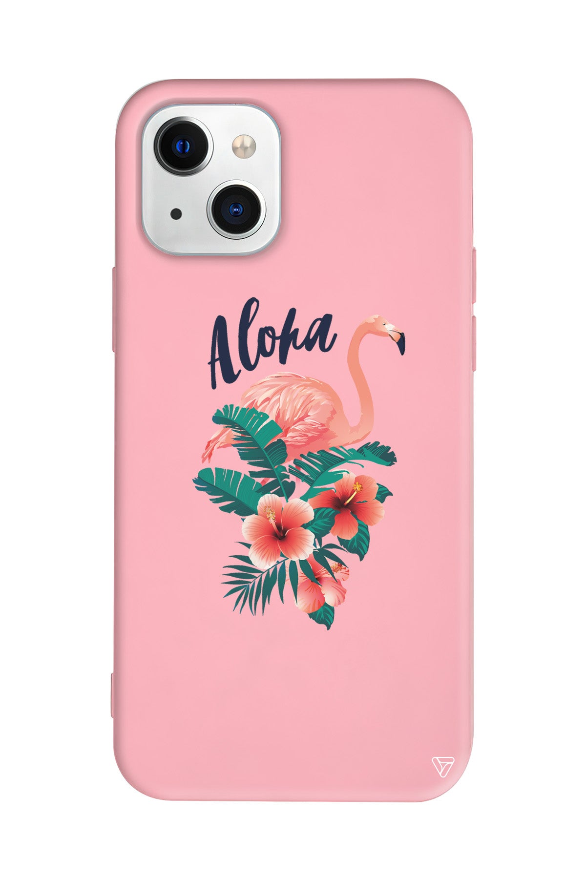 Aloha Flamingo Lansman Model İçi Kadife Silikon Telefon Kılıfı