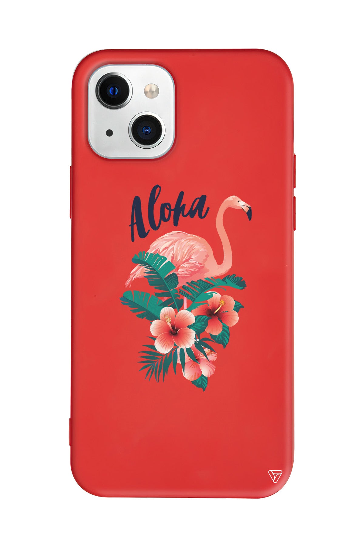Aloha Flamingo Lansman Model İçi Kadife Silikon Telefon Kılıfı – Plus Serisine Özel