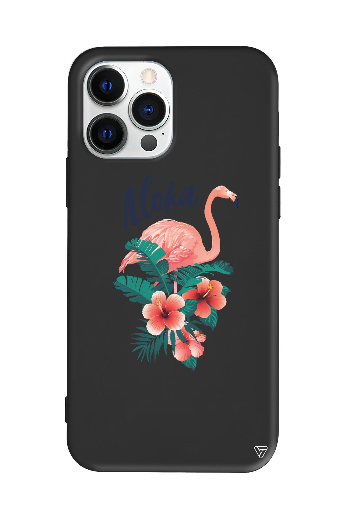 Aloha Flamingo Lansman Model İçi Kadife Silikon Telefon Kılıfı