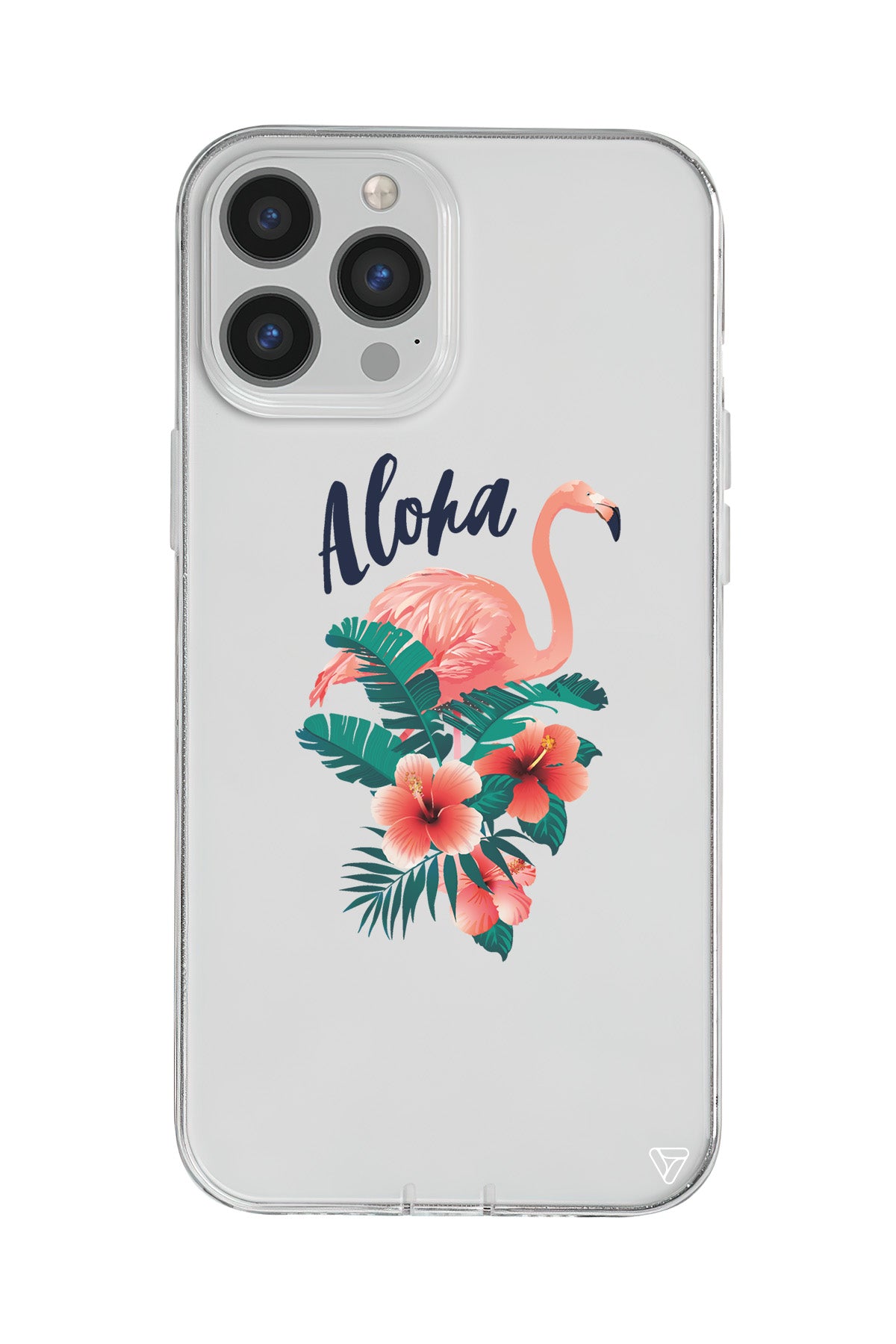 Aloha Flamingo Lansman Model İçi Kadife Silikon Telefon Kılıfı