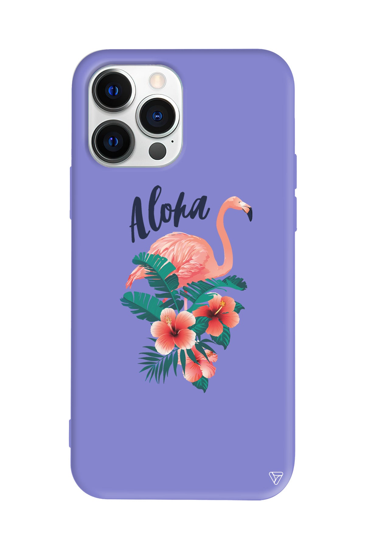 Aloha Flamingo Lansman Model İçi Kadife Silikon Telefon Kılıfı