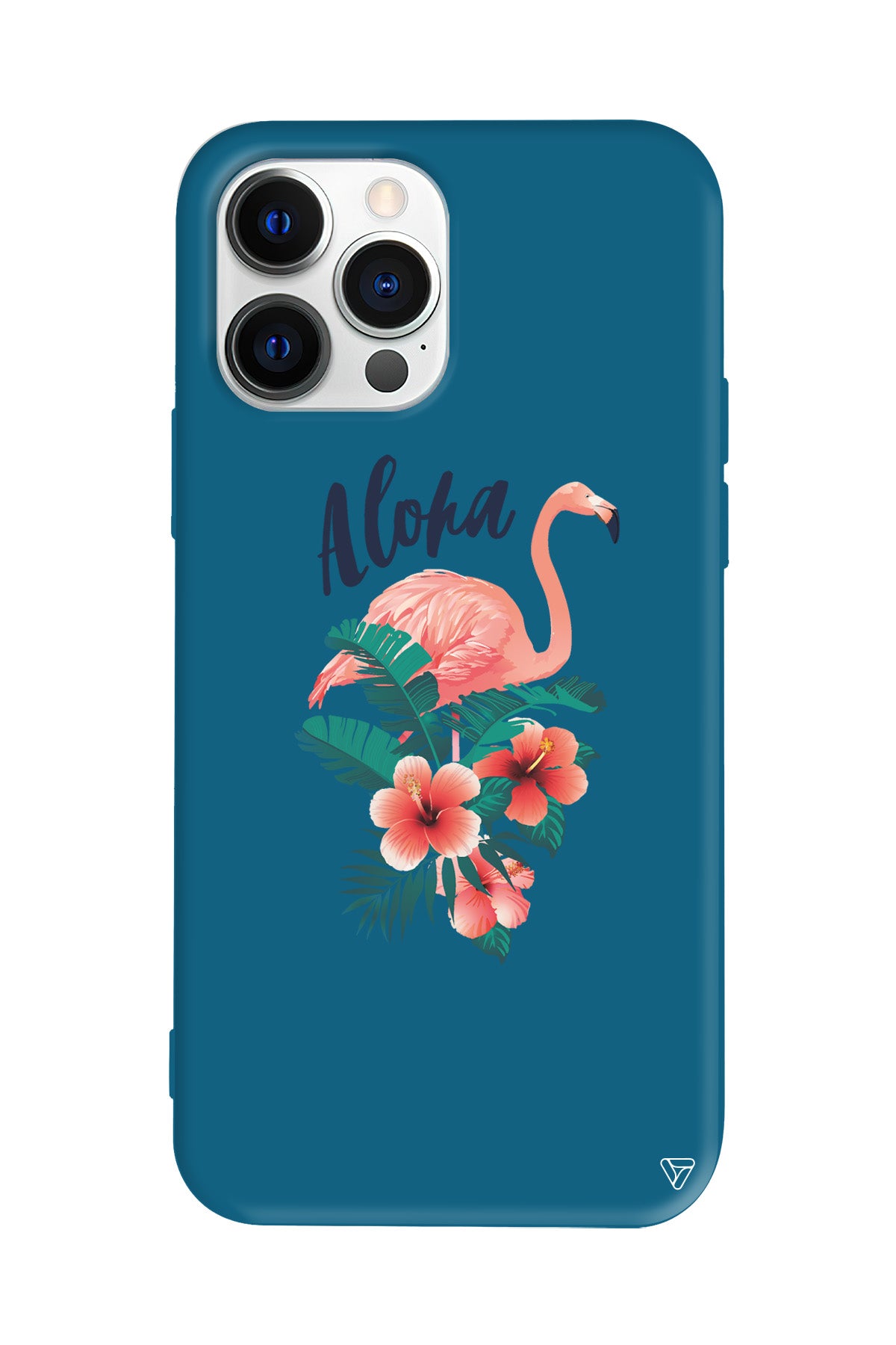 Aloha Flamingo Lansman Model İçi Kadife Silikon Telefon Kılıfı