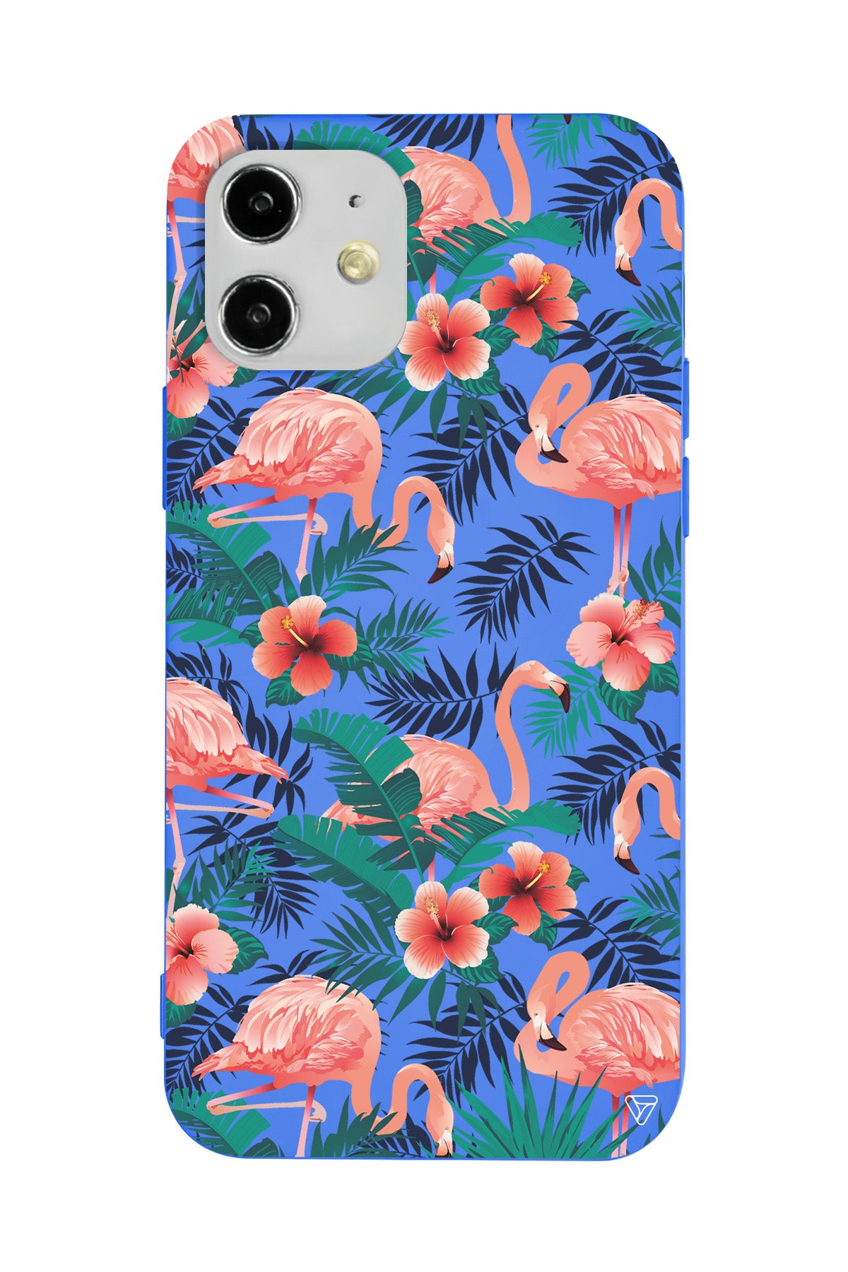 Leaf Flamingo Lansman Model İçi Kadife Silikon Telefon Kılıfı