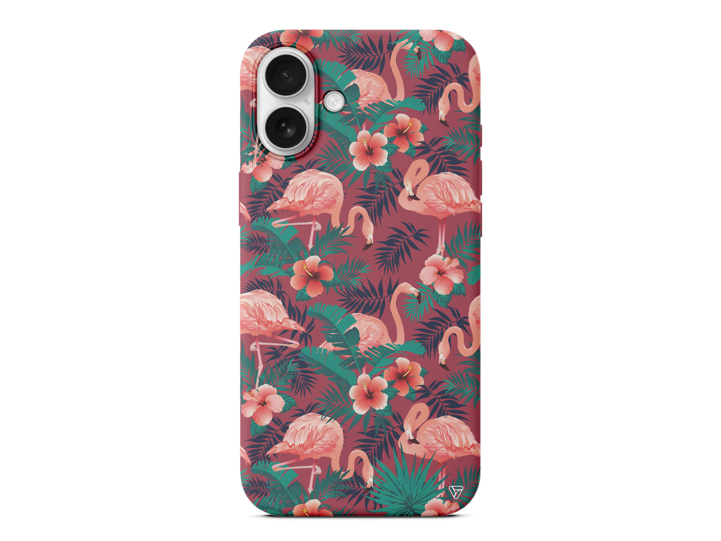 Leaf Flamingo Lansman Model İçi Kadife Silikon Telefon Kılıfı – Plus Serisine Özel