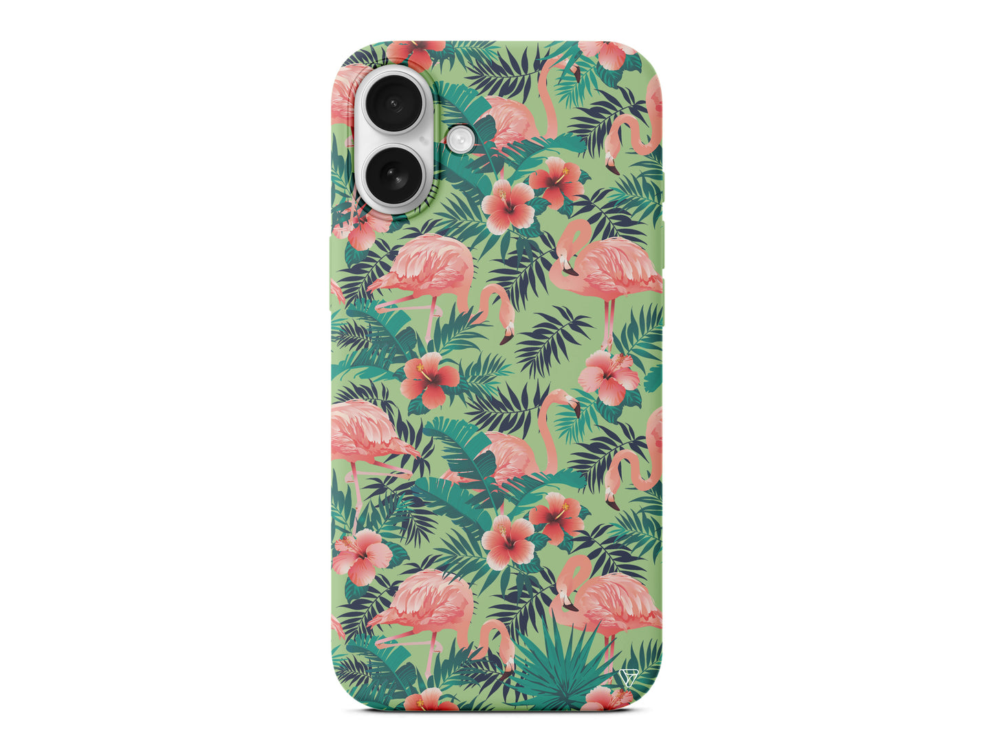 Leaf Flamingo Lansman Model İçi Kadife Silikon Telefon Kılıfı