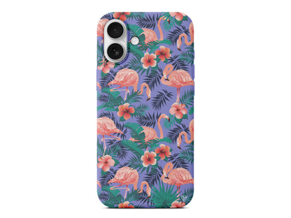 Leaf Flamingo Lansman Model İçi Kadife Silikon Telefon Kılıfı – Plus Serisine Özel