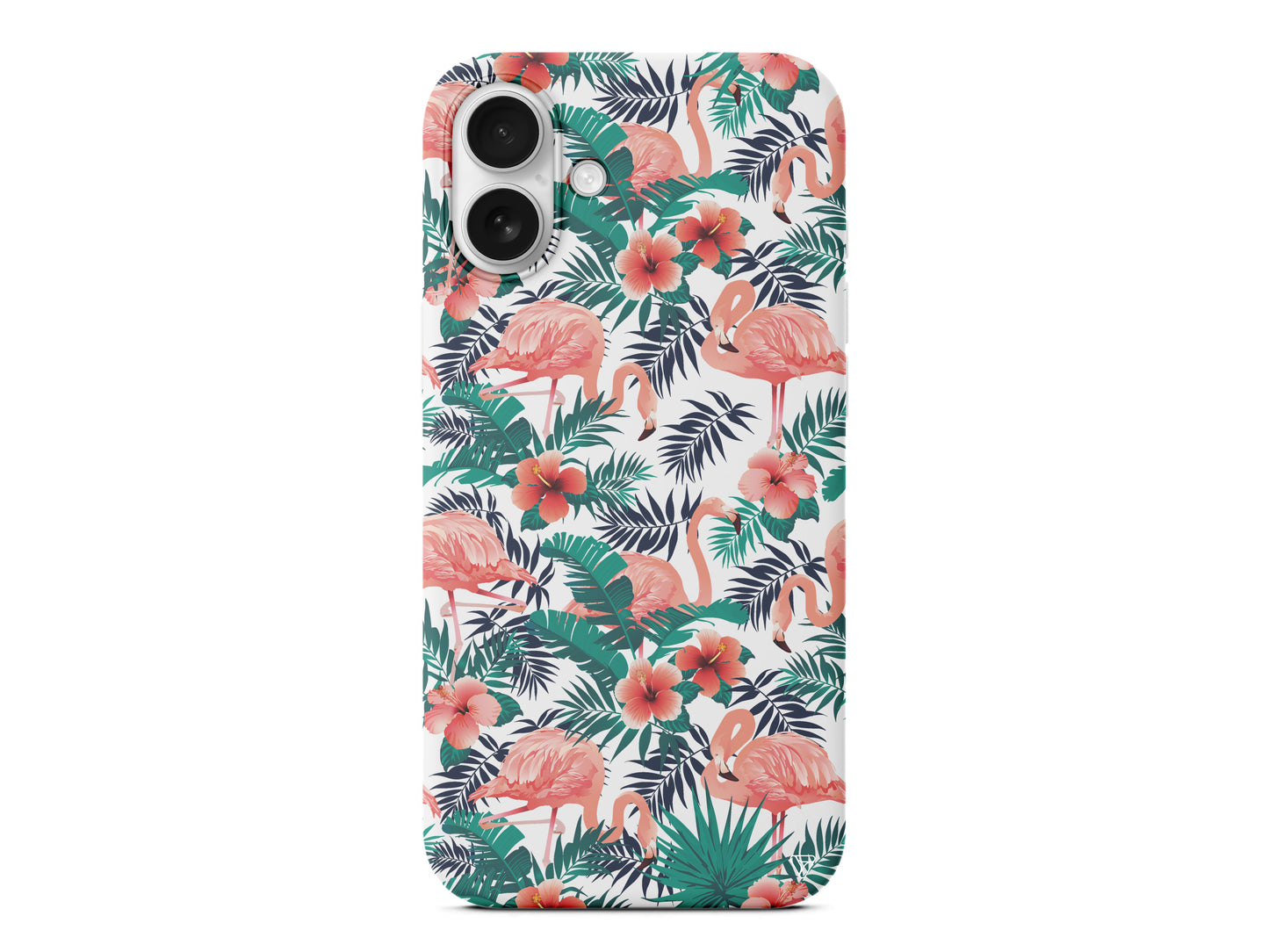 Leaf Flamingo Lansman Model İçi Kadife Silikon Telefon Kılıfı