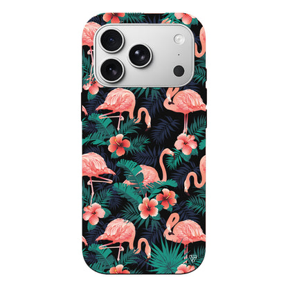 Leaf Flamingo Lansman Model İçi Kadife Silikon Telefon Kılıfı