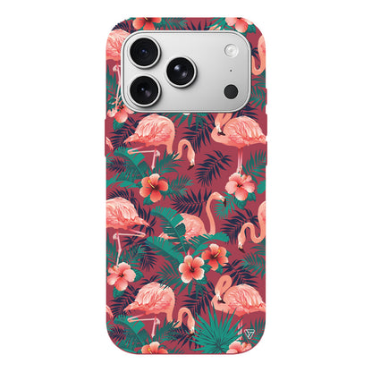 Leaf Flamingo Lansman Model İçi Kadife Silikon Telefon Kılıfı