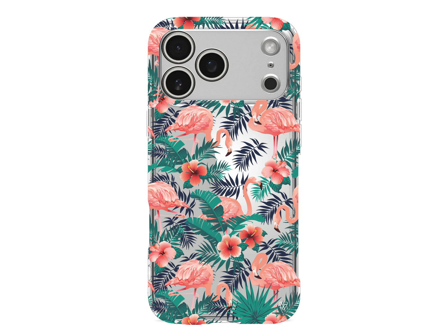 Leaf Flamingo Lansman Model İçi Kadife Silikon Telefon Kılıfı