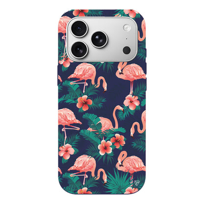 Leaf Flamingo Lansman Model İçi Kadife Silikon Telefon Kılıfı