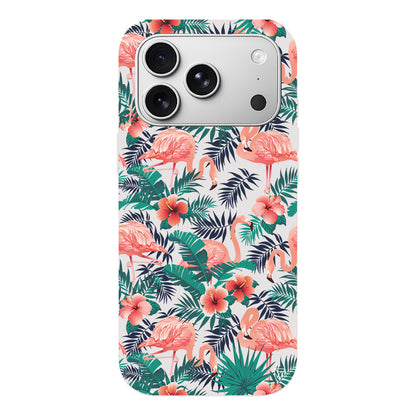 Leaf Flamingo Lansman Model İçi Kadife Silikon Telefon Kılıfı