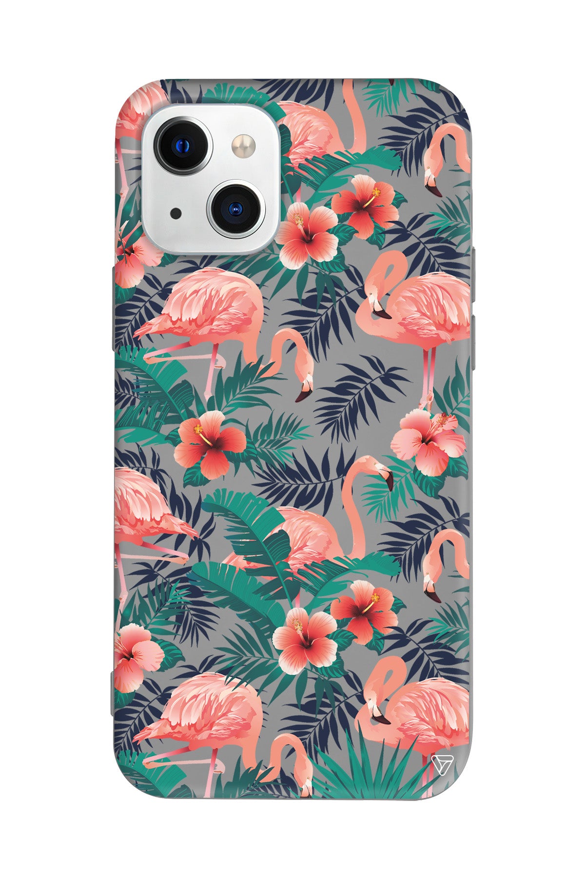 Leaf Flamingo Lansman Model İçi Kadife Silikon Telefon Kılıfı