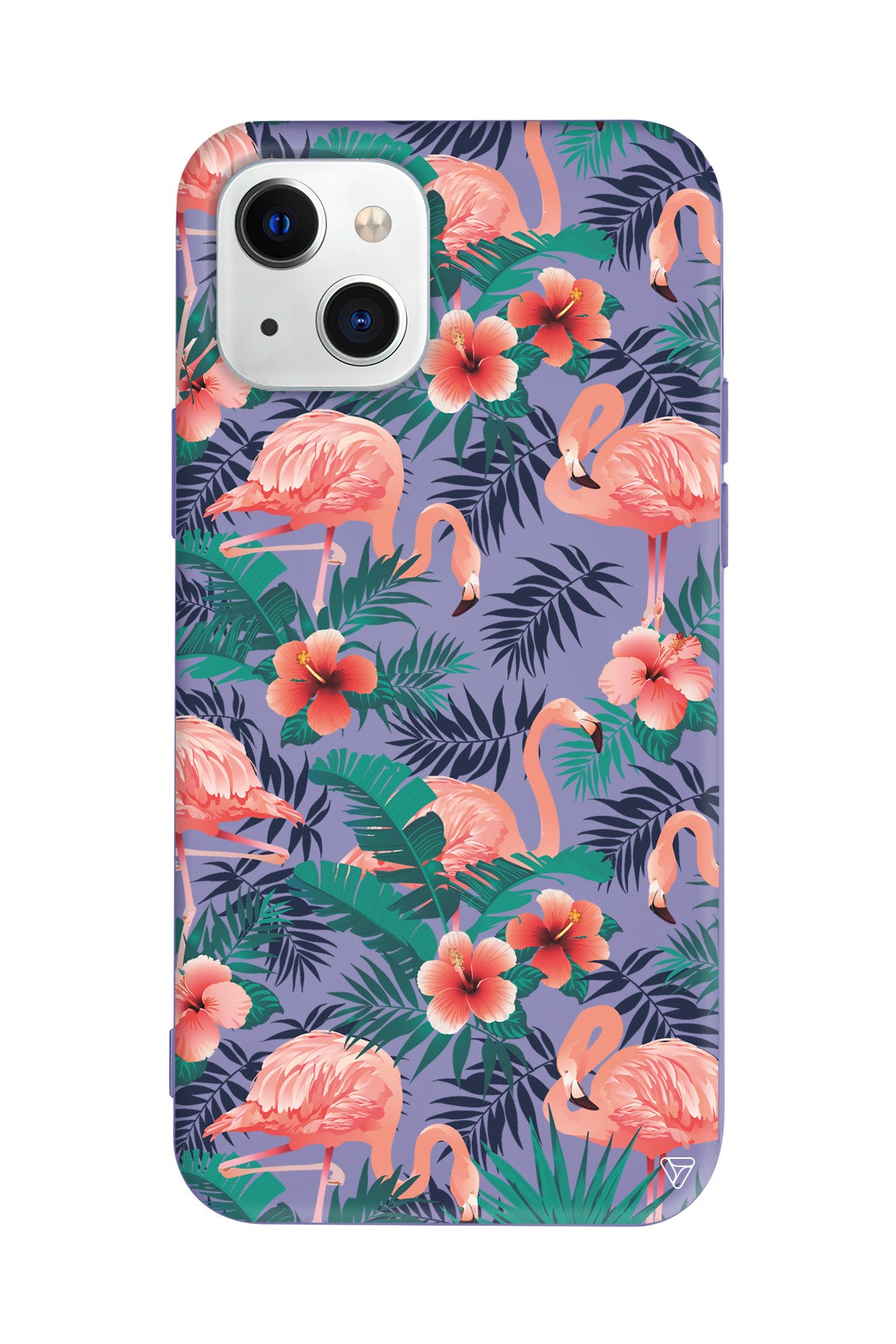 Leaf Flamingo Lansman Model İçi Kadife Silikon Telefon Kılıfı