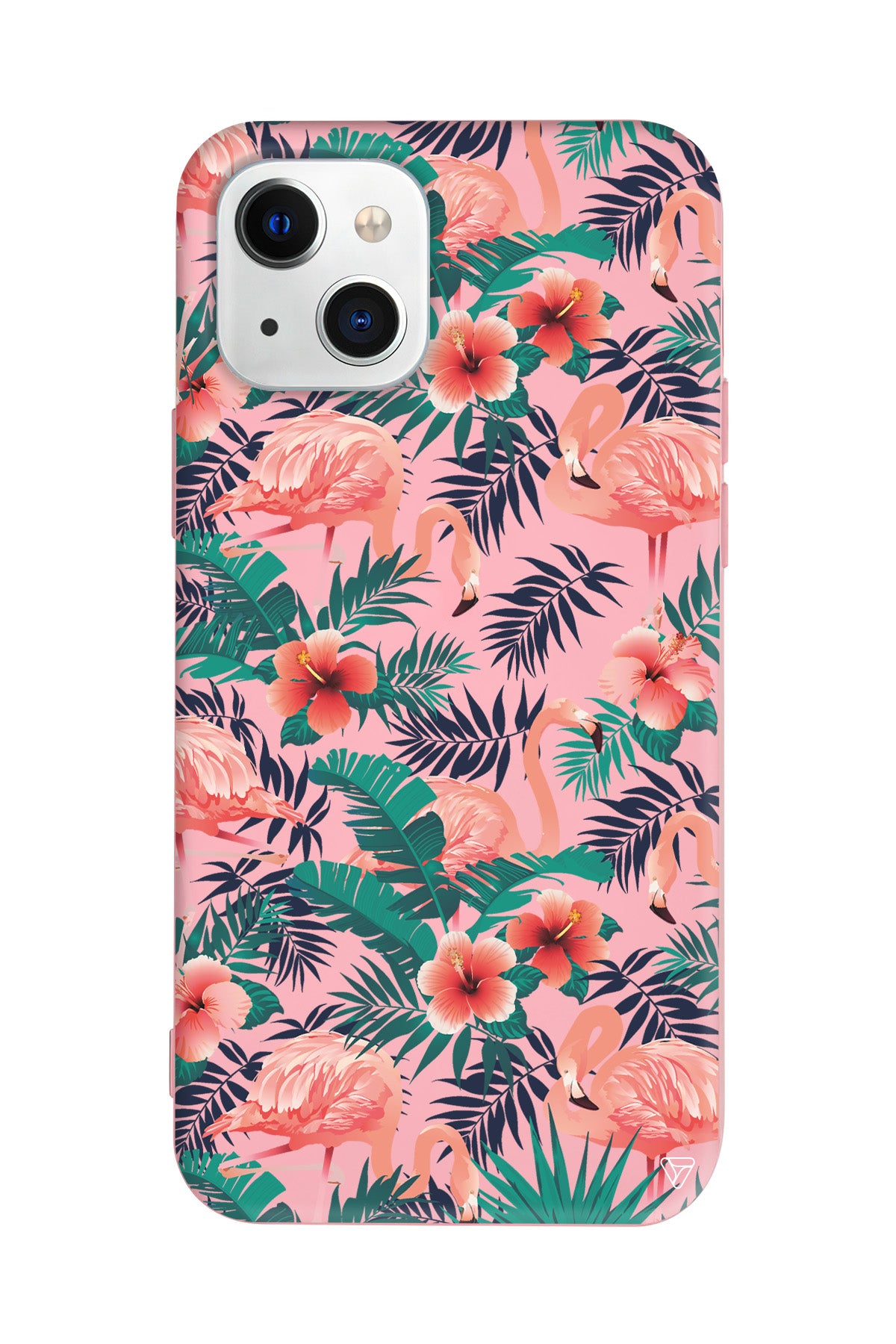 Leaf Flamingo Lansman Model İçi Kadife Silikon Telefon Kılıfı – Plus Serisine Özel