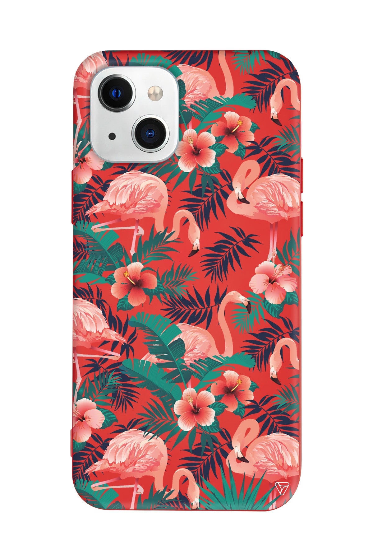 Leaf Flamingo Lansman Model İçi Kadife Silikon Telefon Kılıfı – Plus Serisine Özel