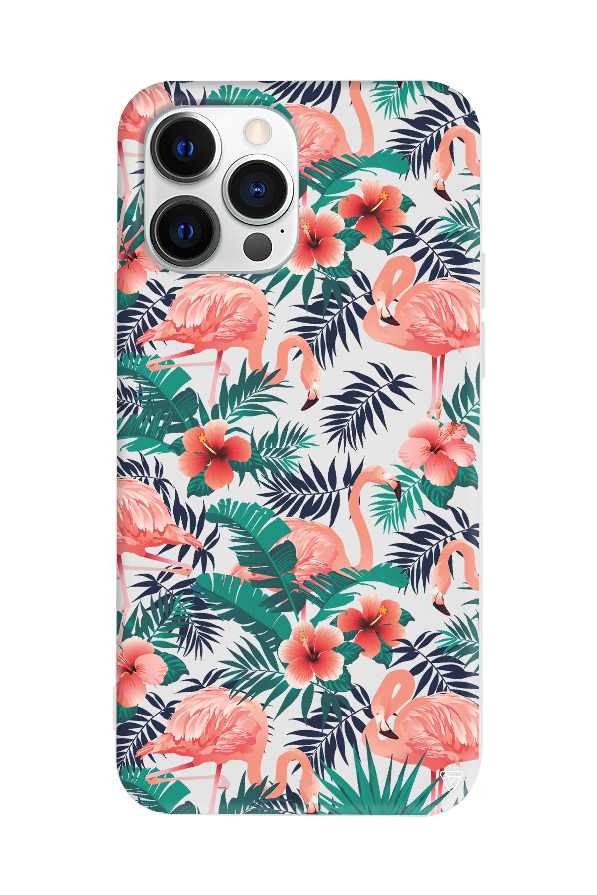 Leaf Flamingo Lansman Model İçi Kadife Silikon Telefon Kılıfı