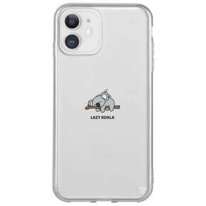 Lazy Koala Lansman Model İçi Kadife Silikon Telefon Kılıfı